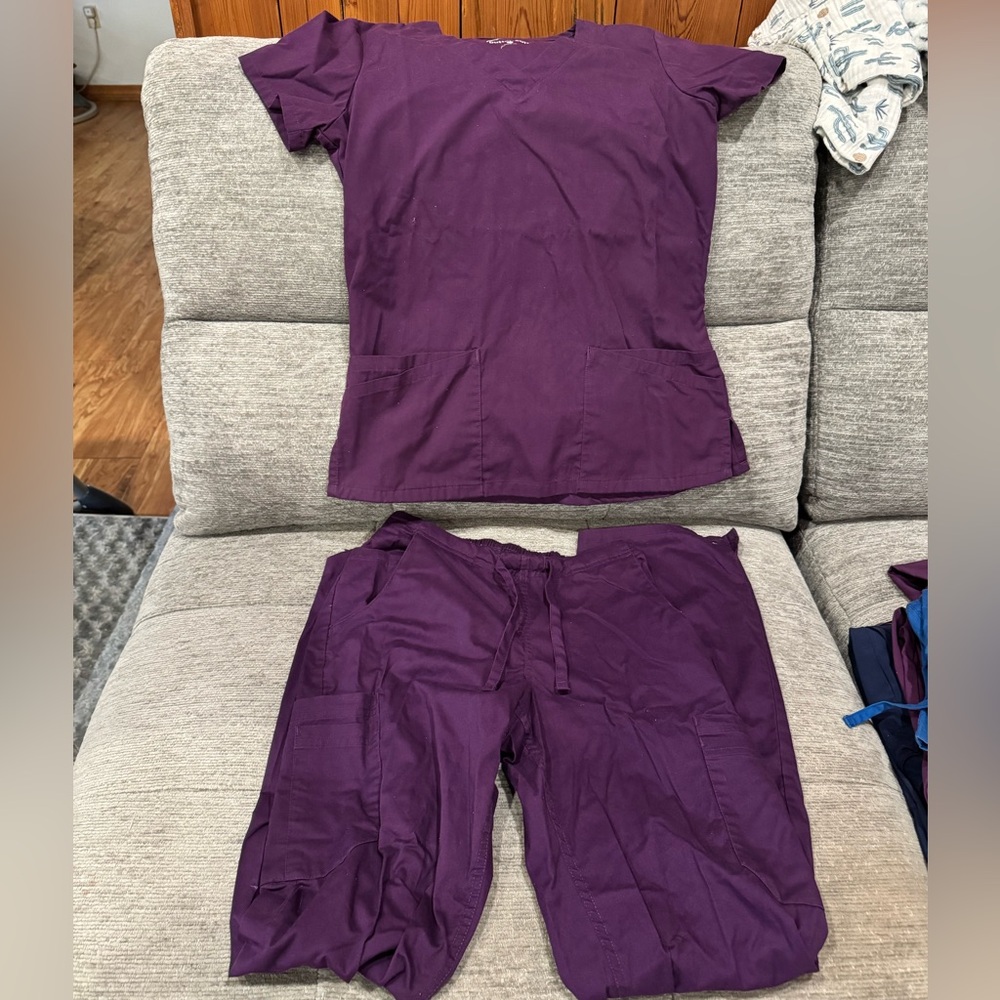 Purple Scrub Set
